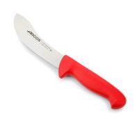 Arcos Serie 2900 - Cuchillo Despellejador - Hoja de Acero Inoxidable NITRUM de 160 mm - Mango inyectado en Polipropileno Color rojo