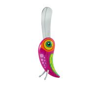 Cuchillo para mantequilla/untar queso Pylones Tropical Bird, rosa multicolor