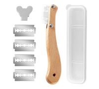 Cuchillo Para Pan Curvo De 1 Pieza, Cuchillo Para Cortar Masa De Madera, Cuchillo Para Decorar Pan, Cuchillo Para, Cuchillo Para Marcar Masa, Accesorios Para Hornear Pan