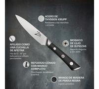 Cuchillo para pelar de 4" de la serie Razor-Edge de acero inoxidable de 59 HRC Zelite Infinity by Klarstein