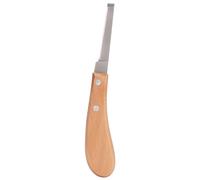 Cuchillo para pezuñas SustVita Farrier con Agarre ergonómico de Madera y Hoja Curva, una Herramienta Esencial para Recortar pezuñas de Ganado y pezuñas de Caballo para Cabras, (Mano Derecha Recta)