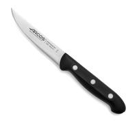 Arcos Cuchillo verduras Acero Inoxidable. Cuchillo profesional verduras para pelar frutas y verduras. Mango ergonómico polioximetileno y Hoja 100 mm. Serie Maitre. Color negro.
