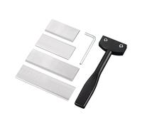Cuchillo profesional de cuero de acero al carbono, herramienta de artesanía duradera con bisel adecuado para trabajar el cuero en casa.