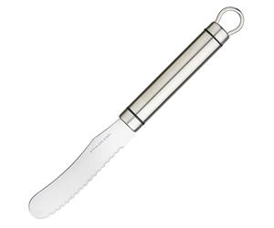 Cuchillo profesional para untar mantequilla de acero inoxidable KitchenCraft, 22 cm (8,5"), plateado