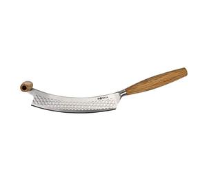 Cuchillo quesero holandés Boska Oslo+ nº 3, cuchillo para cortar, acero inoxidable, madera de roble