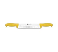 Cuchillo Queso puño Doble Hoja 25 cm Cocina profesional chef profesional acero al carbono inoxidable alemán resistente a las manchas Albainox 17279 + Portabotellas de regalo