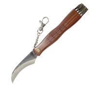 Cuchillo recolector de setas greenmill, 21 cm con medida y cepillo int