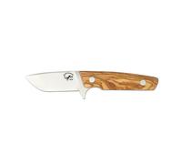 Cuchillo salamandra con cachas de olivo, 20,5 cm de tamaño, 160 gramo