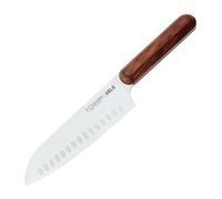 CUCHILLO SANTOKU OSLO DE ACERO INOXIDABLE CON MANDO DE MADERA DE NOGAL DE 17,5 cm - 7" E 3C ESTAMPADO