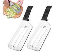 Cuchillo Triturador De Repollo, Stainless Steel Cabbage Shredder for Coleslaw, Cortador De Repollo Fino, Lettuce Shredder for Kitchen, Fruit, Vegetable (Black)
