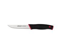 Arcos Cuchillo Verduras Acero Inoxidable NITRUM 110 mm - Hoja Resistente y Duradera - Mango Ergonómico Polipropileno Negro Rojo - Serie Dúo