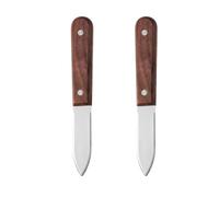 Cuchillos de acero inoxidable para mejillones y ostras - Juego de 2 herramientas para mariscos