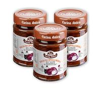 Cucina Antica - Salsa de Cebolla Roja con Vinagre Balsámico de Módena IGP - 3 Botes de 190 g