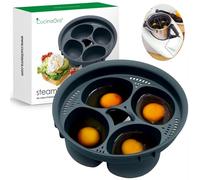 CucinaOra steamEGGS Cocedor de Huevos para Accesorio para Vorwerk TM7 TM5 TM31 TM6 hasta 4 piezas - Accesorio para Cocedor de Huevos - Huevos Escalfados
