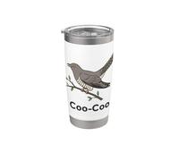 Cuckoo Bird Meme Diciendo Coo-Coo Pájaro India Cuckoo Birds Vaso térmico de acero inoxidable de doble pared