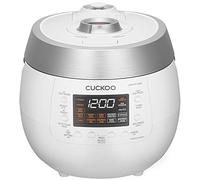 CUCKOO CRP-RT1008F - Arrocera a presión de vapor digital, 1150 W, 1,8 litros, 10 tazas, color blanco