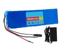 CUCKQUIC Batería de Iones de Litio para Bicicleta eléctrica, 24 V, 58 Ah, 7S3P, con BMS Integrado y Cargador, Ideal para Coches eléctricos y Scooters eléctricos. XT30