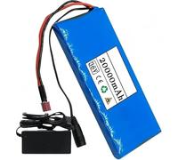 CUCKQUIC Batería para Bicicleta eléctrica Pedelec de 36 V y 20 Ah, batería Recargable de Iones de Litio 10S1P, batería de PVC con BMS Integrado y Cargador. T