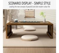 CUCKQUIC Mesa De Piso Japonesa Plegable,Mesa De Centro para Sala De Estar, Mesa Baja para Sala De Estar, Sala De Té, Comedor, Decoración del Hogar Brown,80x50x30cm