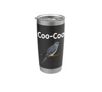 Cuco Meme Pájaro Diciendo Coo-Coo Pájaro India Cuckoo Birds Vaso térmico de acero inoxidable de doble pared