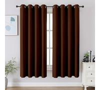 CUCRAF Cortinas Opacas de 137 cm de Largo, con Aislamiento térmico para oscurecer la habitación, Cortinas de Bloqueo de luz para Cocina, Sala de Estar, Juego de 2 Paneles, 52 x 54 Pulgadas, Color