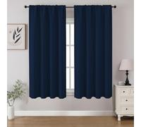 CUCRAF Cortinas Opacas para oscurecer la habitación, Paneles de Cortina para Ventana, Bolsillo para Barra, Cortinas sólidas con Aislamiento térmico para Dormitorio, Sala de Estar, Juego de 2 Paneles,