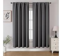 CUCRAF Cortinas Opacas para oscurecer la habitación, Paneles de Cortina para Ventana, Bolsillo para Barra, Cortinas sólidas con Aislamiento térmico para Dormitorio, Sala de Estar, Juego de 2 Paneles