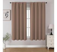 CUCRAF Cortinas Opacas para oscurecer la habitación, Paneles de Cortina para Ventana, Bolsillo para Barra, Cortinas sólidas con Aislamiento térmico para Dormitorio, Sala de Estar, Juego de 2 Paneles,