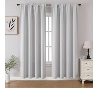 CUCRAF Cortinas Opacas para oscurecer la habitación, Paneles de Cortina para Ventana, Bolsillo para Barra, Cortinas sólidas con Aislamiento térmico para Dormitorio, Sala de Estar, Juego de 2 Paneles,