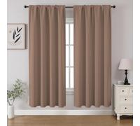 CUCRAF Cortinas Opacas para oscurecer la habitación, Paneles de Cortina para Ventana, Bolsillo para Barra, Cortinas sólidas con Aislamiento térmico para Dormitorio, Sala de Estar, Juego de 2 Paneles,