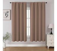CUCRAF Cortinas Opacas para oscurecer la habitación, Paneles de Cortina para Ventana, Bolsillo para Barra, Cortinas sólidas con Aislamiento térmico para Dormitorio, Sala de Estar, Juego de 2 Paneles,