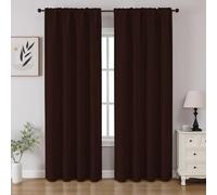 CUCRAF Cortinas Opacas para oscurecer la habitación, Paneles de Cortina para Ventana, Bolsillo para Barra, Cortinas sólidas con Aislamiento térmico para Dormitorio, Sala de Estar, Juego de 2 Paneles,
