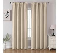 CUCRAF Cortinas Opacas para oscurecer la habitación, Paneles de Cortina para Ventana, Bolsillo para cortinero, Cortinas sólidas con Aislamiento térmico para Dormitorio, Sala de Estar, Juego de 2