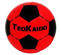 Cucuba Balón de goma de agua, voleibol, balonmano, waterpolo, de entrenamiento o partido, diámetro 22,5 cm, rojo y negro, tamaño 5 - Peso: 130 gramos