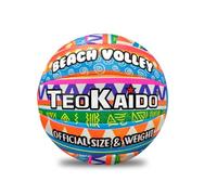 CUCUBA Balón de Voleibol de Playa o de Entrenamiento Tamaño 5 (Negro/Cráneo)