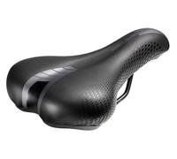 CUCUBA Montegrappa Millegua - Sillín ergonómico de piel ecológica para uso diario Ebike con relleno de espuma viscoelástica 1340, color negro