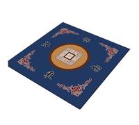 CUCUFA Tapete de Mahjong de 81 x 81 cm, tapete de Juego con reducción de Ruido, de Mahjong para póker, Azul