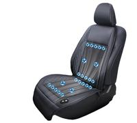 CUCUKAKA Cojín Ventilado para Coche con 24 Ventiladores, 3 Niveles De Viento Ajustables Cojín Ventilado para Coche, para La Mayoría De Coches,Black-12V