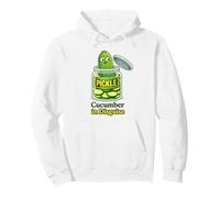 Cucumber in Disguise Funny Pickle Character Sudadera con Capucha