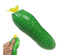 Cucumber Squeeze Toy - Silicone Pickle Fidget Ball, Slow Rising Stress Relief with Squeezing, Soft Elastic Texture, Sensory Play Gadget, Relaxation Toy for Reducing Stress and Improving Kids Adults