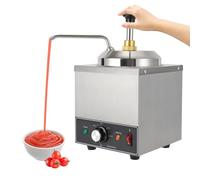 CuCummoo Dispensador de chocolate con bomba, 650 W, 220 V/50 Hz, dispensador de chocolate, calentador, temperatura ajustable: 30-110 °C, calentador para salsa de chocolate, crema, queso, salsa de soja