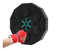 CuCummoo Máquina de boxeo musical para adultos y niños, máquina de boxeo Bluetooth montada en la pared con música con guantes de boxeo, máquina de caja de música electrónica LED