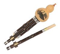 Cucurbitáceas Profesionales Seda Cucurbitácea Bicolor Plumón Tono B+C Tono G+F Coro Flauta De Tubo Instrumento Musical Flauta De Cucurbitáceas (Color : Brown_C-key+B-Flat)