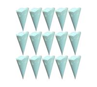 Cucuruchos Chuches Cumpleaños 20Pcs Craft Paper Confetti Holders Hollow Paper Cones For Classic Vintage Wedding Party Decoration Practical Easy Fold(Blue)