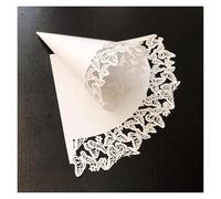 Cucuruchos Chuches Cumpleaños 30Pcs Kraft Paper Cones Wedding Confetti Cones Bouquet Petals Candy Bags Boxes Flower Holder With Hemp Ropes Label Stickers Tape(Butterfly)