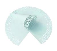 Cucuruchos Chuches Cumpleaños 50Pcs Lace Flowers Paper Wedding Cones Candy Holder White Blue Wedding Confetti Paper Cup DIY Cups Party Decorative Accessories(Olive)