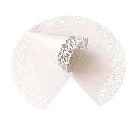 Cucuruchos Chuches Cumpleaños 50Pcs Lace Flowers Paper Wedding Cones Candy Holder White Blue Wedding Confetti Paper Cup DIY Cups Party Decorative Accessories(MINT GREEN)