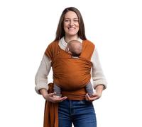 Cuddlebug Fular Portabebé Elástico, Recién Nacido, 3-16 kg, Café