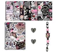 CuddleJunk 6 insertos transparentes de 6.8 x 4.8 pulgadas, compatibles con Kindle Paper, color blanco 11 a 12, suave con dije de correa de cuentas de silicona, accesorios para lector electrónico