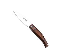 Cudeman Navaja Solsona 443-R hoja de acero 420 de 9 cm y empuñadura de estamina roja de 11 cm para caza, pesca, supervivencia y bushcraft + Portabotellas regalo